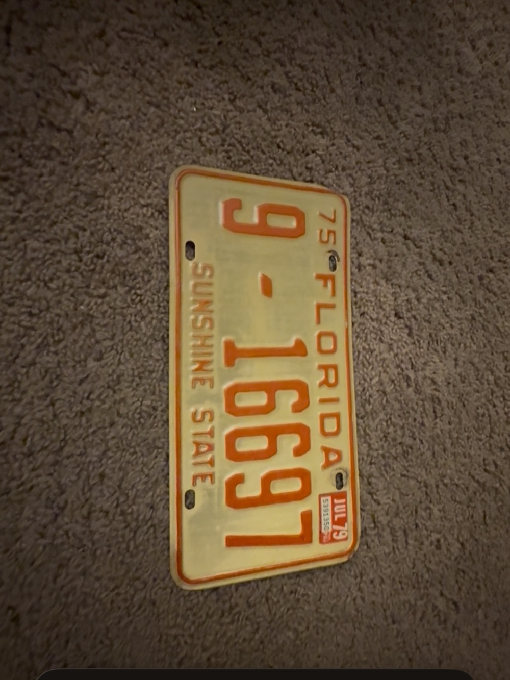 Authentic FL license plate July 1979, rare! - Picture 5 of 5